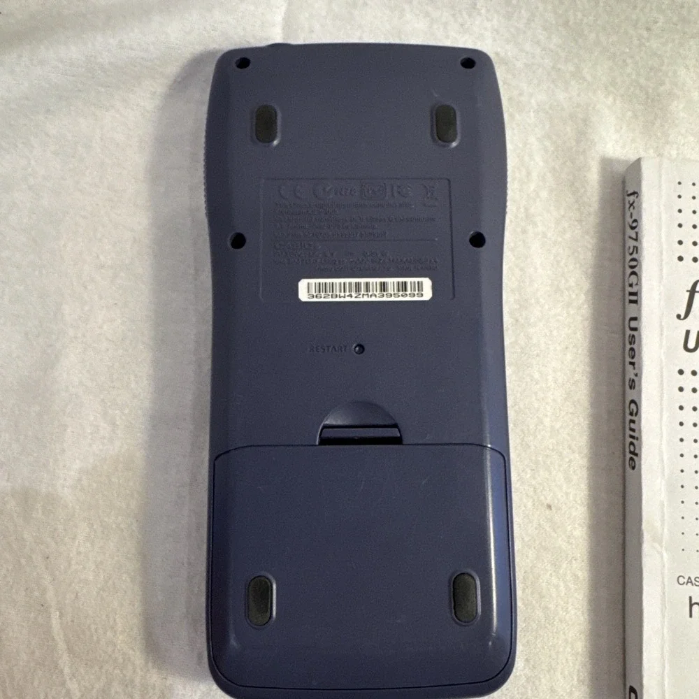 Casio fx-9750GII Graphing Calculator w/ Slide-On Cover & Manual - Tested Working